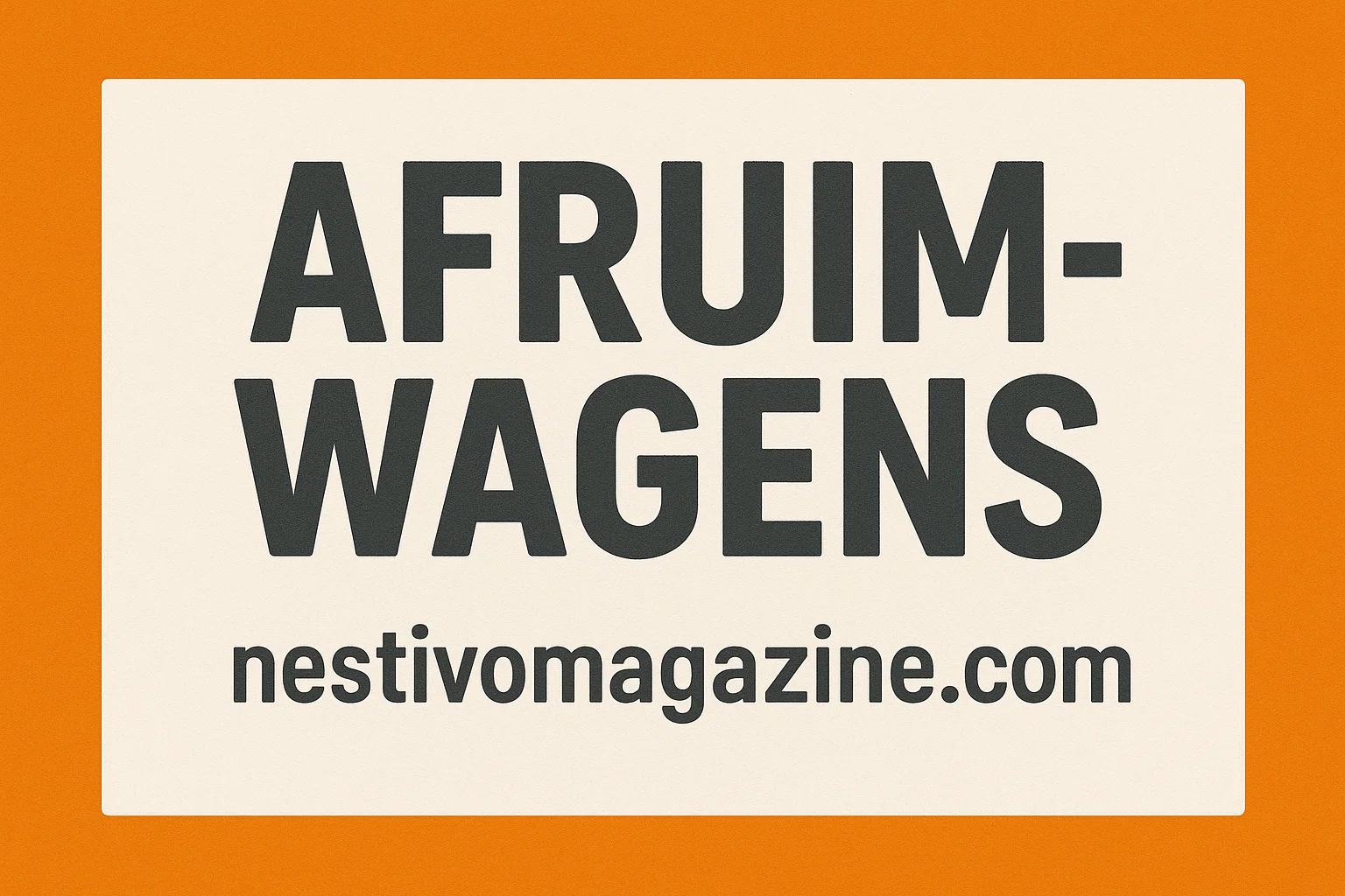 Afruimwagens